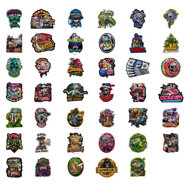 

edible Special-shaped mylar bags 3.5 Foil Resealable Uniquely Shaped Pouches with Zipper runtz smellproof plastic cut out packaging baggies