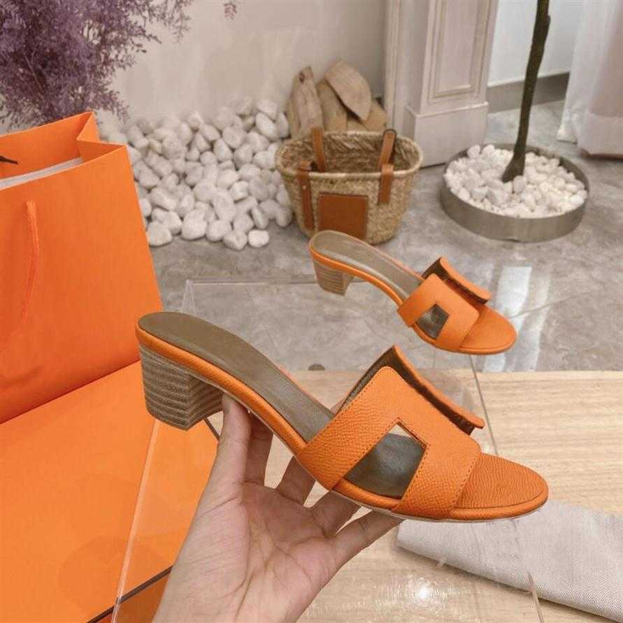 

Oasis sandals Oran women slippers Slides Designer Classic Flat Slippers Red Yellow Cartoon Real Leather Ladies Summer Beach Sexy S2248 sj, Color9