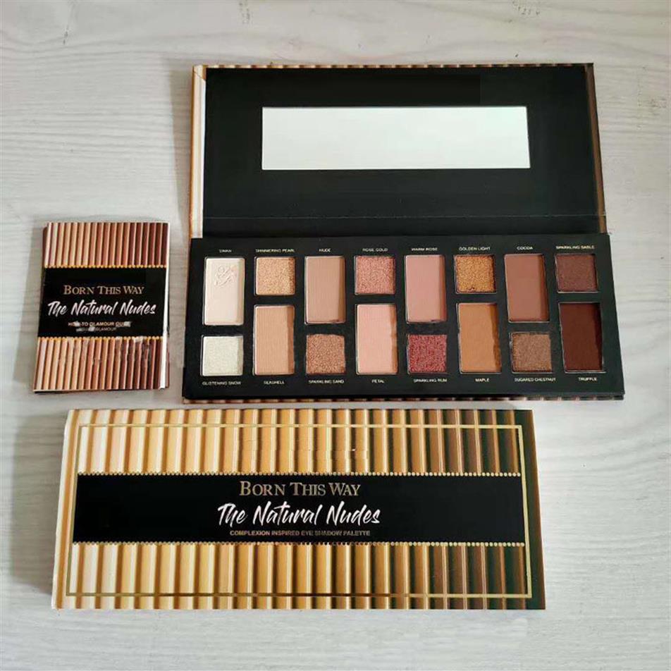 

Halloween Born This Way Eye Shadow Palette Natural Nudes 16 Color Complexion Inspired Glitter Eyeshadow Pigmented Powder Cosmetics2191, Mixed color