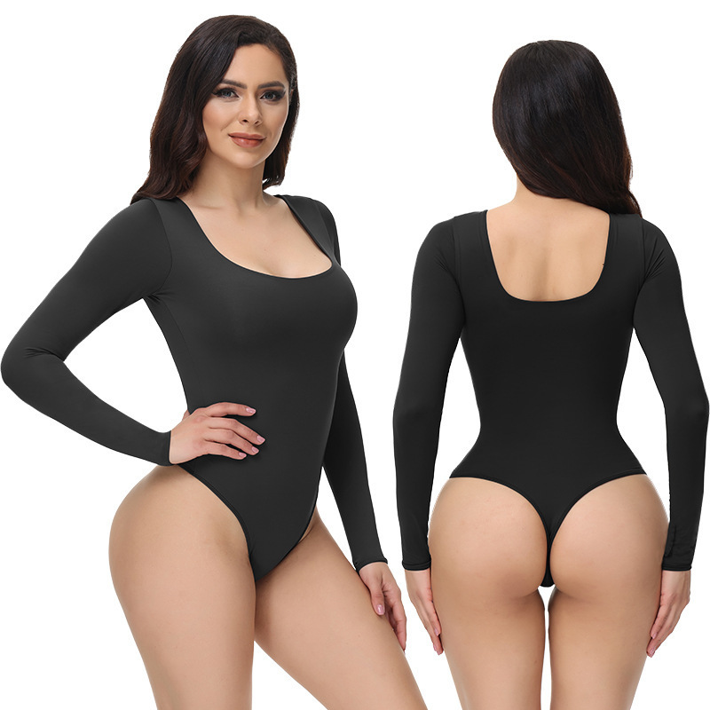 

Boxed black traceless  summer other body shaping Jumpsuit