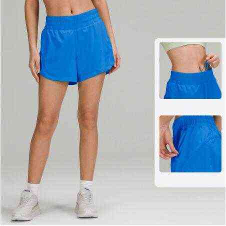 

You Want Women Yoga Shorts 5" with Liner Side Zipper Pockeks Sports Running Short Exercise Workout Training, Tie dye yellow