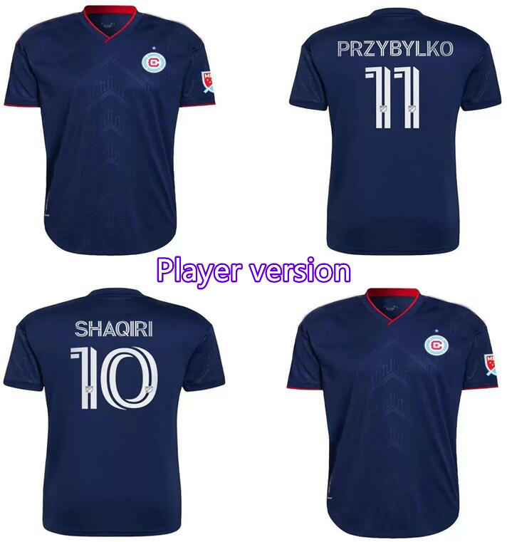 

2022 2023 Chicago soccer Jerseys Fire FC #10 SHAQIRI 5 Czichos #11 Przybylko Slonina Navarro Home 22 23 PINEDA BERIC MEDRAN SAPONG FRANK