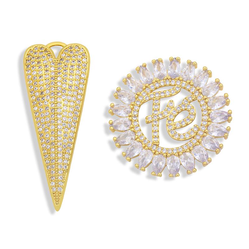 

Pendant Necklaces Brass Cubic Zirconia Large Fe Gold Plated Leaf Pendants Big Medallion Jewelry Accessories Pdta395Pendant