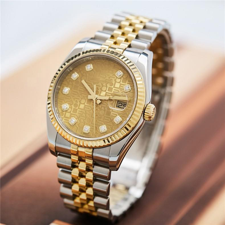 

Premium Asian Watch 2813 Automatic Mechanical Watches 116233 Model 36mm Dial Exquisite 18k Gold Stainless Steel Strap Sapphire Glass Men's Luxury Diamond Watchs, Multi-color