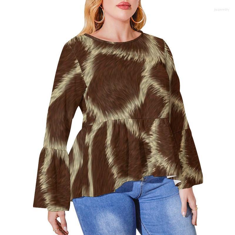 

Women's Plus Size T-Shirt Cow Print Animal Skin Hide Street Style Long Sleeve T Shirts Graphic Kawaii Tee Shirt Lady Summer Tops 5XL 6XLWome, Style-10