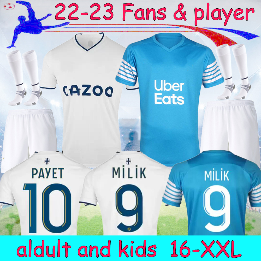 

16-4XL 22 23 4th soccer jersey 2022 GUENDOUZI GERSON SALIBA MILIK LUIS HENRIQUE MarseilleS maillot foot KAMARA PAYET UNDER BALERDI football shirt, 2022 4th fans
