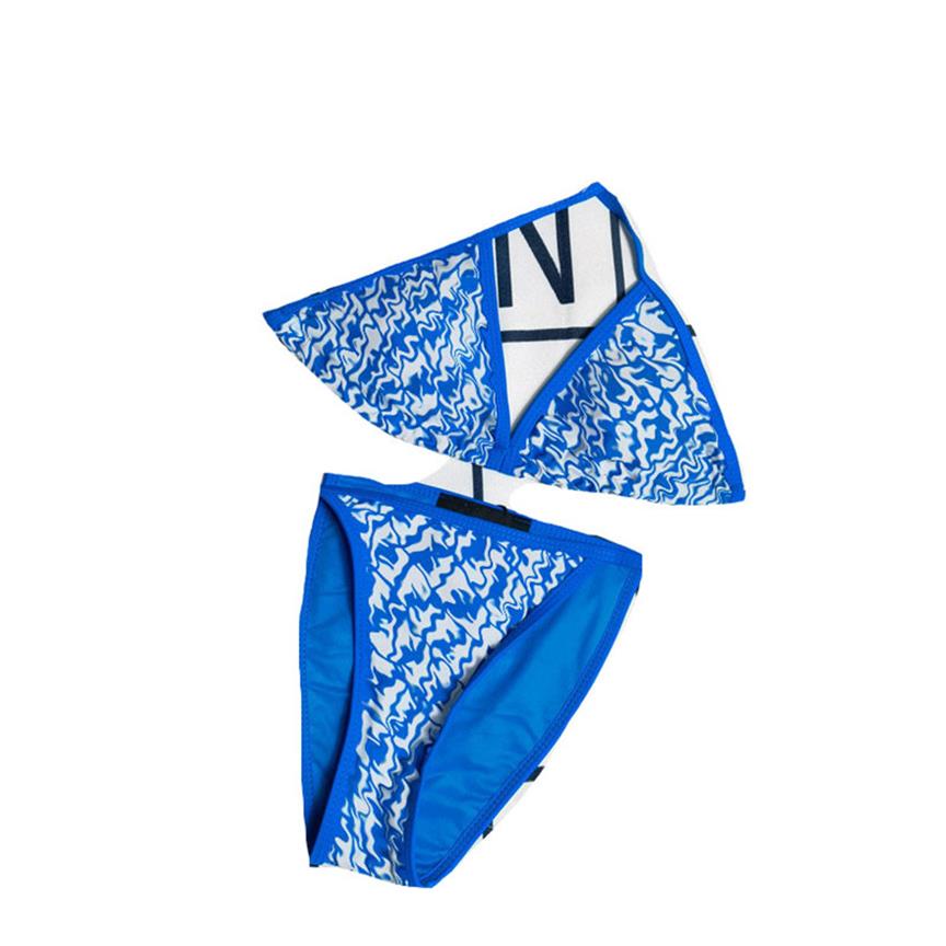 

2022 Designer Swimwear Bikini Beach Blue and yellow letters swimsuit Women Clothing Swimsuits Summer bikinis Beachs water sports256S, Dust bag