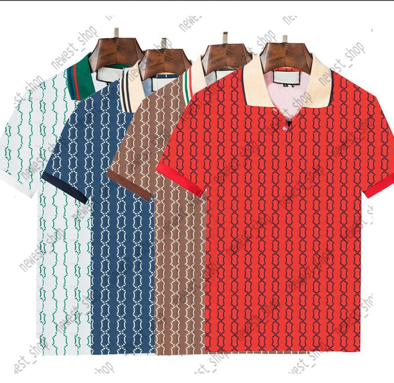 

22SS Mens designer Polo Shirts Luxury Italy Men Clothes Short Sleeve Fashion Casual Men's Summer T Shirt luxury collar womens Many colors available sian Size M-3XL, Brown