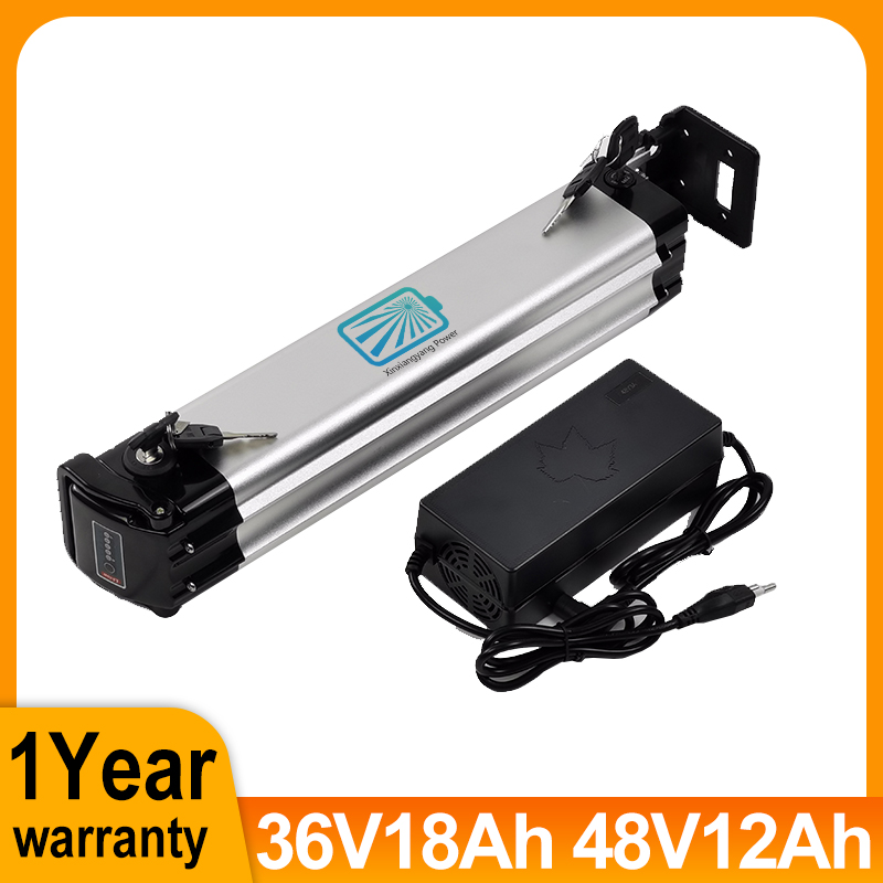 

Silverfish Ebike Battery 36V 15.6Ah 18Ah 48V 10.4Ah 12Ah Li-on 18650 Batteries Pack For Electric Bicycle Bafang Tongsheng Motor Kit