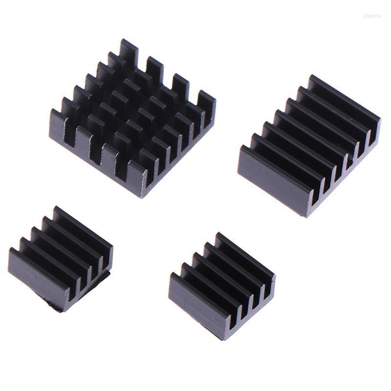 

Fans & Coolings For Raspberry Pi 4B Aluminum Heatsink Radiator Cooler Kit 4 Model B Heat Sink CPU RAM LAN USB Cooling SinkFans