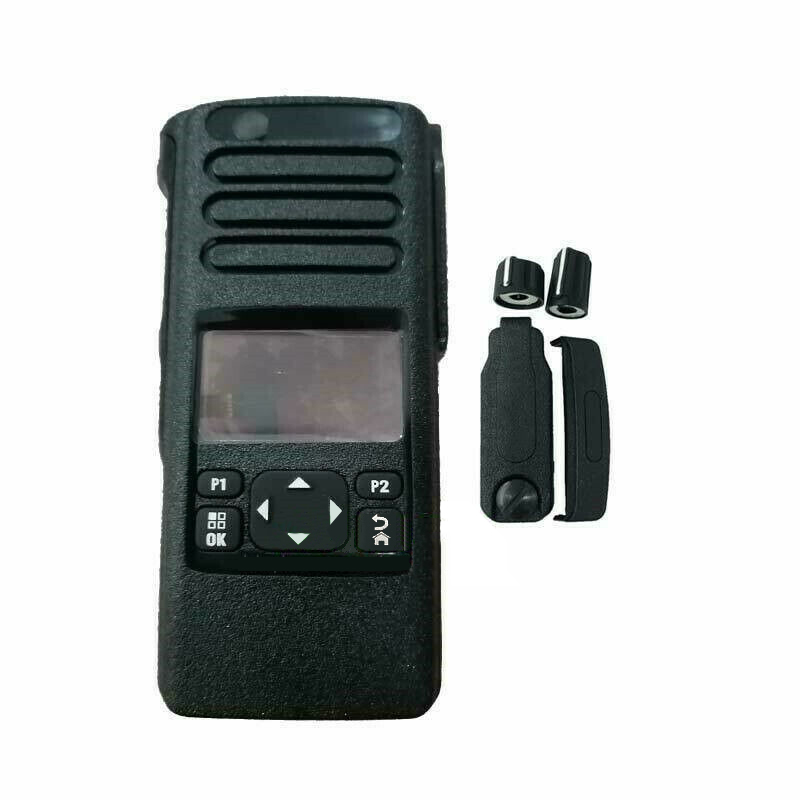 

Walkie Talkie Black Replacement Front Cover Housing Case For M DP4600 DP4601 Radio