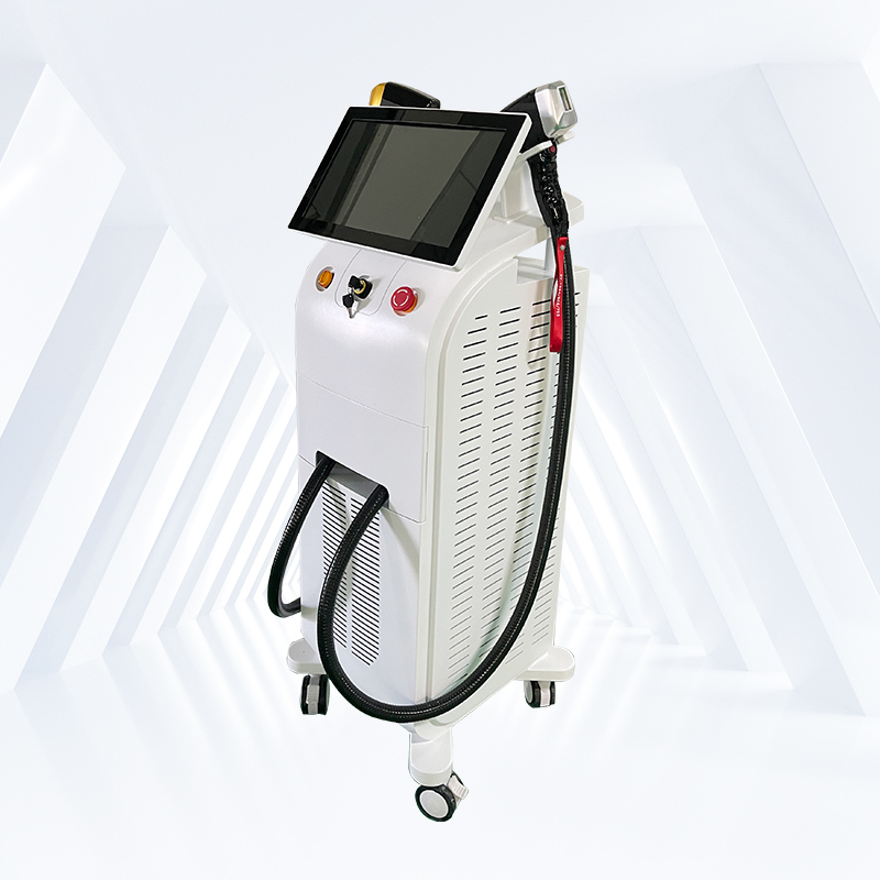 

2 Handle 3 wavelengths 755/808/1064 Diode Laser Hair Removal Machine accectable factory directly sales price OEM&ODM service