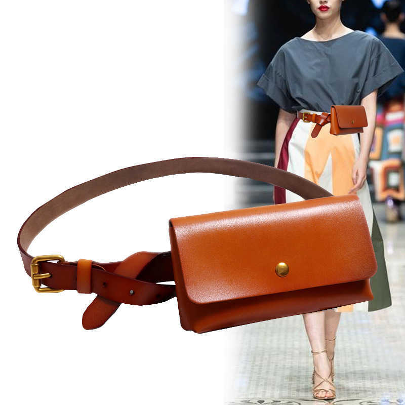 

TopSelling belt with bag women's Classic luxury belt Korean fashion matching dress coat decoration simple leisure waistbag, Black