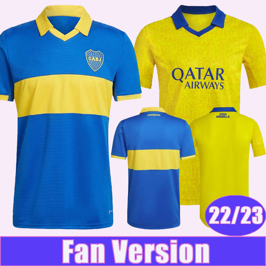 

22 23 Boca Juniors MEDINA VILLA Mens Soccer Jerseys FERNANDEZ BENEDETTO MOLINAS RAMIREZ VARELA VAZQUEZ Home Away 3rd Football Shirts Short Sleeve Uniforms, Qm8224 22 23 3rd saf patch