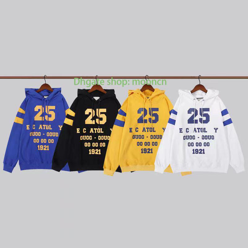 

Men Womens Hoodies Anniversary Print Technical Wool Long Sleeve Fleece Hoodie Designer Sweatshirt Fashion Solid Over Size EU Sizes S-2XL