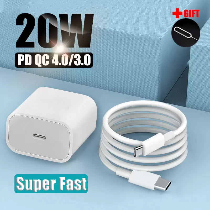 

iPhone 14 Charger pd20w For Iphones 13 Pro Max 12 Fast Charger Type C QC 3.0 Quick Charging Cable