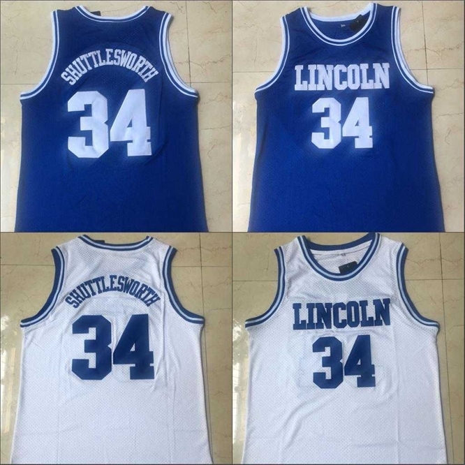 

Xflsp Movie Basketball Jersey 34 Jesus Shuttlesworth jerseys Lincoln He Got Game Men  stitched Jerseys Top Quality 100% Stiched Size -XXL, Blue
