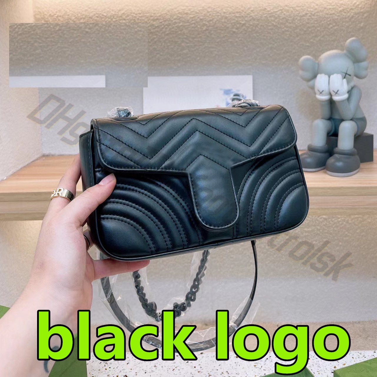 

Luxurys Designers Shoulder Bags G quality high Fashion women Handbags Crossbody wallet Totes classic black logo love Bag 2022 Handbag Clutch ladies purse, No bags