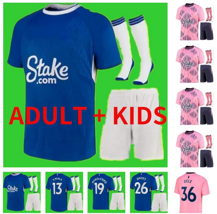 

RICHARLISON Everton 22 23 Calvert-Lewin james Soccer Jersey KEAN SIGURDSSON Football Shirts 2022 2023 TOSUN equipment Home Away black Men Kids Kits
