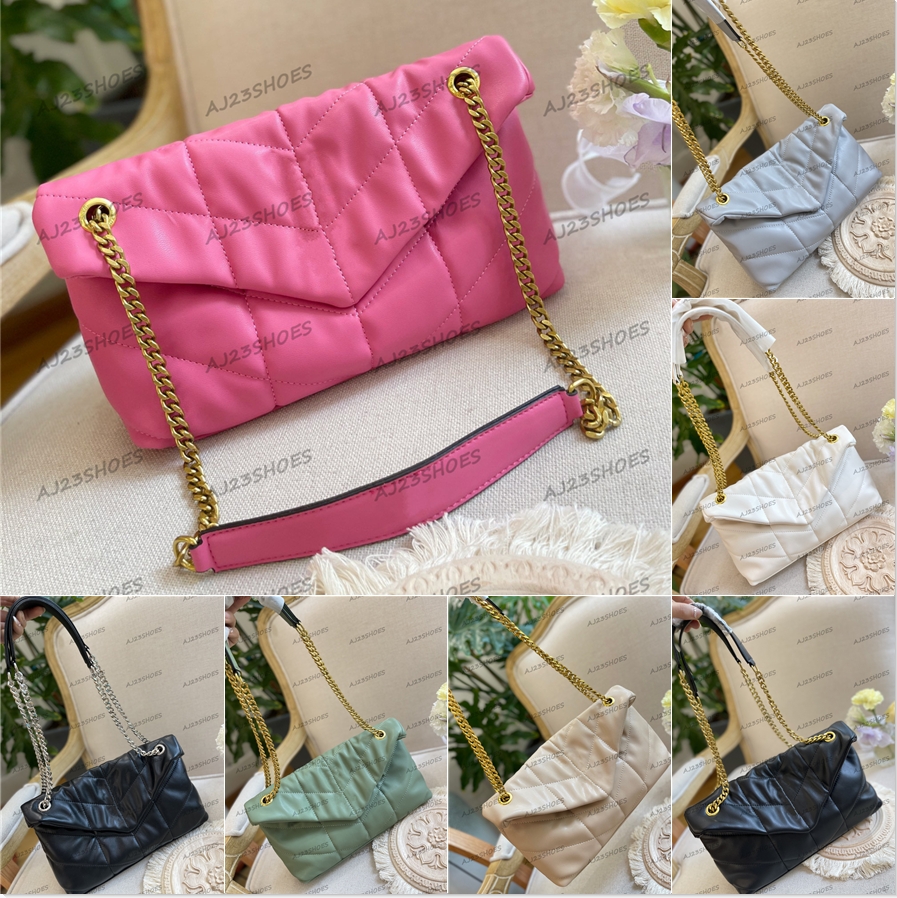 

2022 Ladies Shoulder Bag LouLou Puffer Handbag Women's Designer Bag Monograms Leather Handle Bags Luxury CrossBody, 06