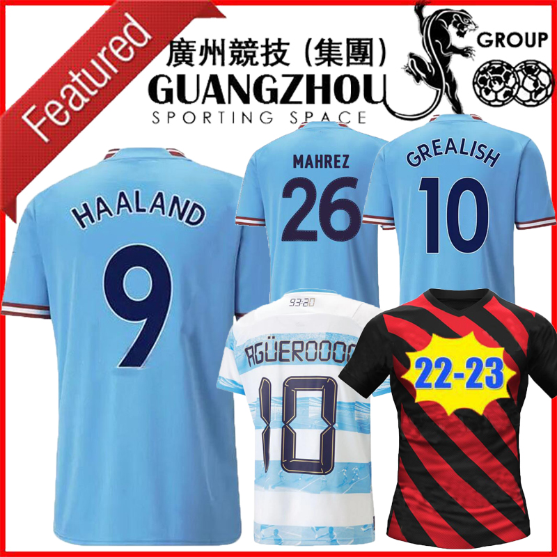 

21 22 23 HAALAND soccer jersey home GREALISH STERLING FERRAN DE BRUYNE FODEN 2022 2023 MANS cities football shirts men kids kit Agueroooo 93 20 Anniversary fans player, 21/22 away kids