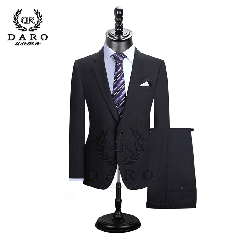 

DARO 2019 Men Suits Blazer With Pants Slim Fit Casual One Button Jacket for Wedding DR8158 CJ191128, Dr8158-2