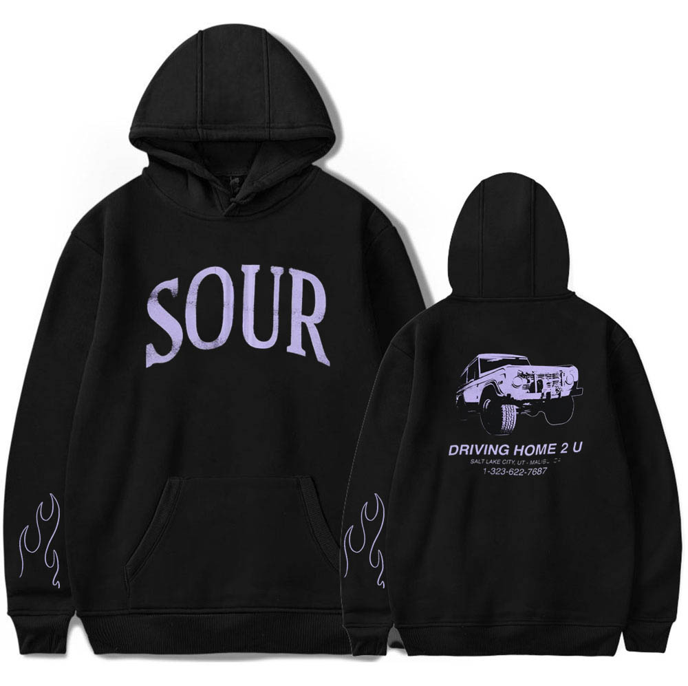 

Olivia Rodrigo Merch SOUR Hoodie Sweatshirt Pullover Tracksuit Men Women Clothes, Navy