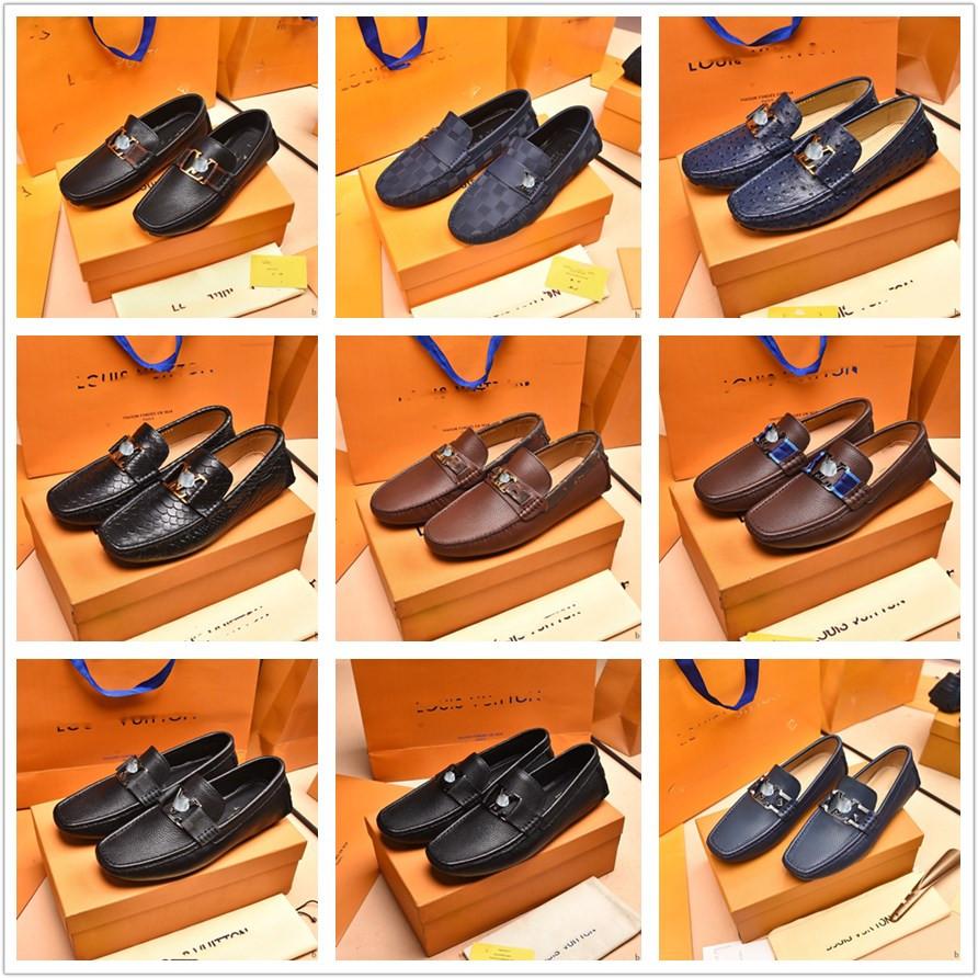 

A1 Mens Shoes Fashion Designer Luxury Loafers Breathable Canvas Sneakers Men Slip-On Casual Shoes Soft Comfortable Non-slip Driving Flats Black Gray 11, #20