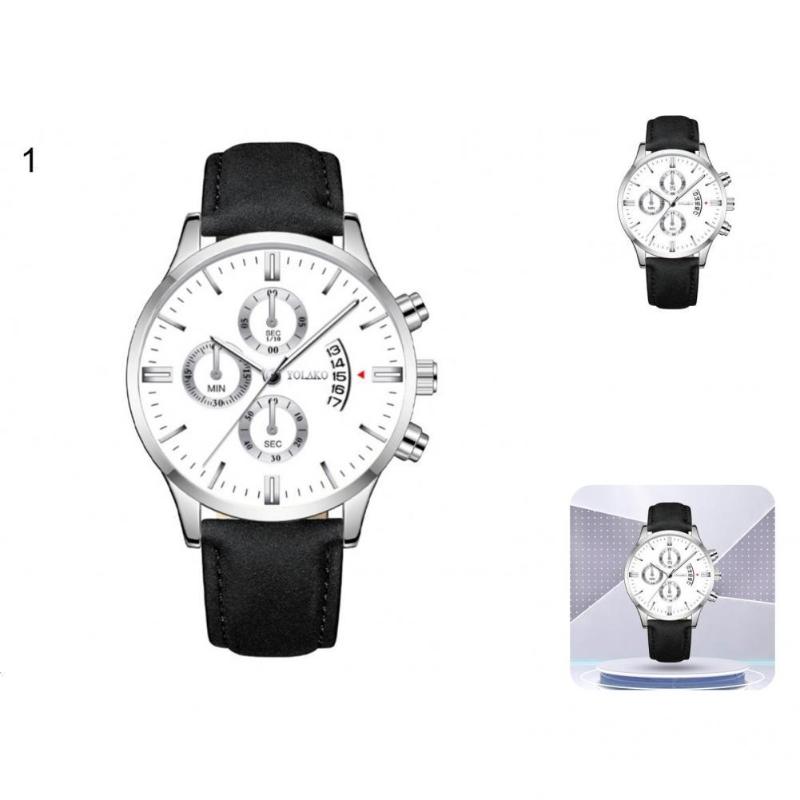 

Wristwatches Quartz Movement Fashionable Calendar Men Business Steel Watch For Home