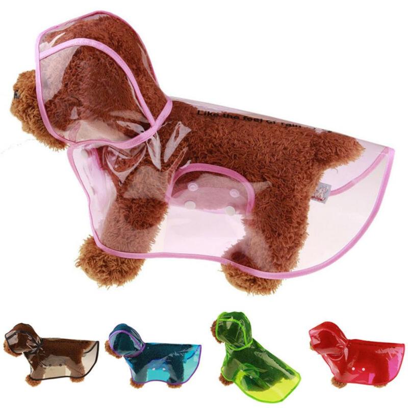 

Dog Apparel Waterproof Pet Puppy Raincoat Outdoor Jacket Rainwear Cute Hooded Clothes, Pink