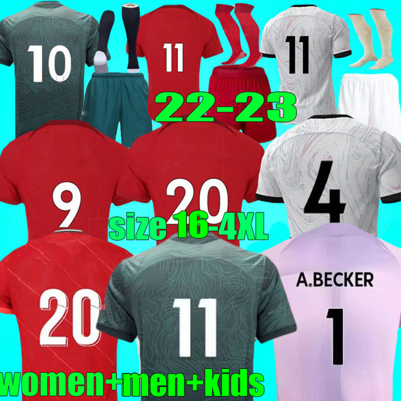 

3XL 4XL Final 2022 Llverpooi M. SALAH LVP VIRGIL soccer jerseys home 21 22 23 THIAGO DIaz FIRMINO MANE DIOGO J A.BECKER Football Shirt 2023 WOMEN Men kids kit sets uniform, 22-23 away