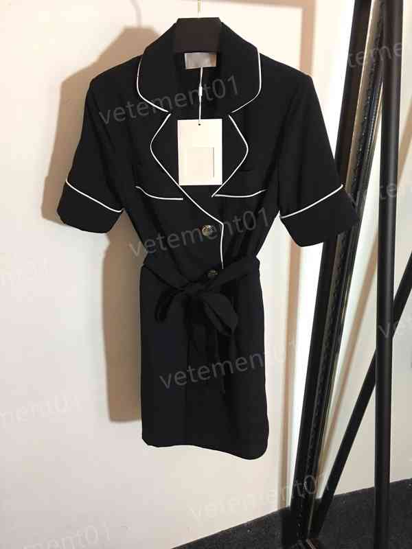 

Womens Designer Jumpsuits C..el Single Row Button Lapel Loose Tunic Short Sleeve Jumpsuit Women Luxury High Quality Casual Jumpsuit