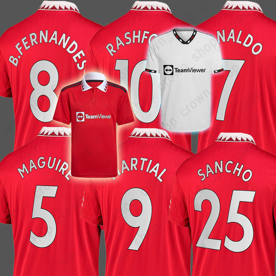 

RONALDOS 22 23 manchester utd soccer jersey SANCHO F. DE JONG Fans Player BRUNO WOMEN MANS UTDS FERNANDES LINGARD SHEW RASHFORD GREENWOOD football shirt men kids kit, Women(man lian)