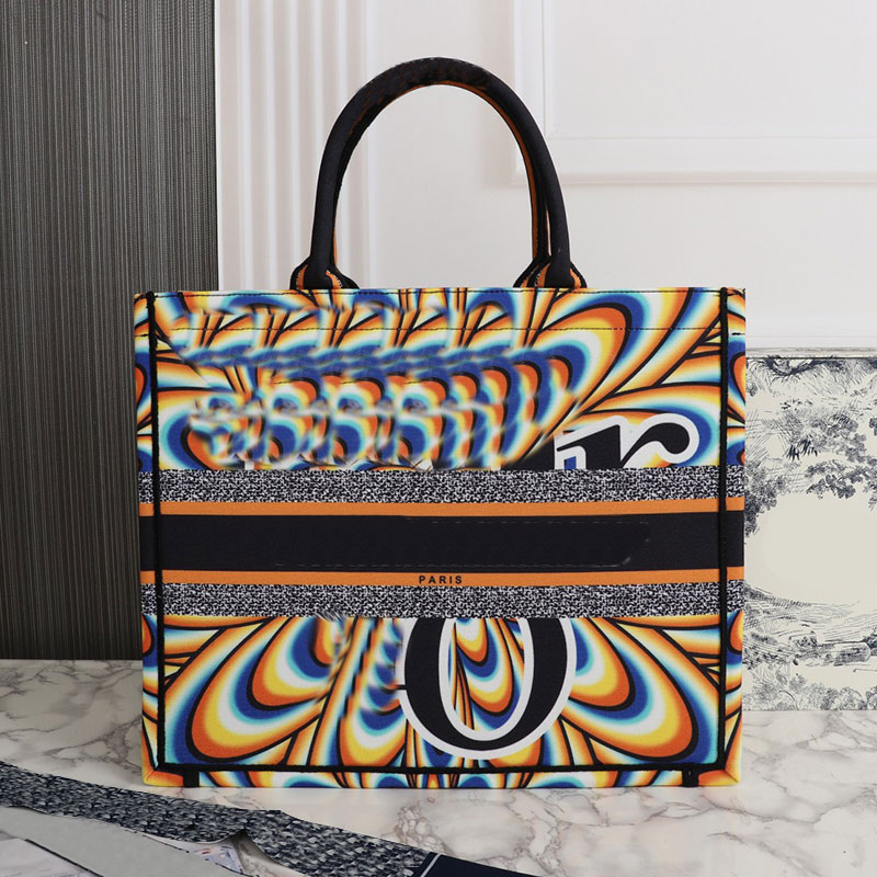 Embroidery Totes Bag Women Shoulder Handbags Purse Canvas Crossbody Bags Large Capacity Fashion Letters Tote Removable Wide Strap High Quality Embro