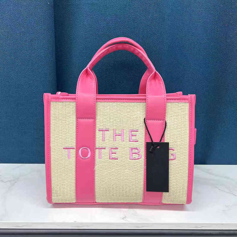 

Marc Tote Bag Evening Designer Bags Women Big Capacity Letters Beach Weave Leather Personalized Summer Fresh Messenger Fashionable Shoulder for Shopping 220523, Sky blue