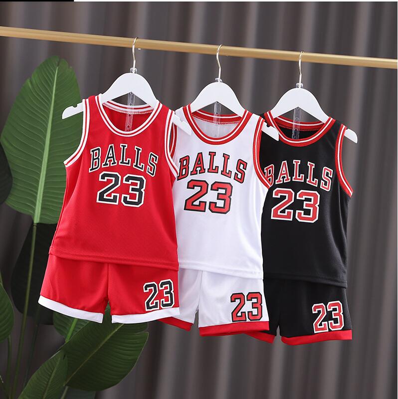 

Boys' basketball sportswear, children's summer fashion, Black
