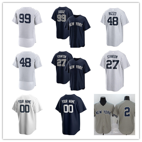 

2022 Baseball Jerseys Aaron Judge 99 Anthony Rizzo 48 Cole 45 Stanton 27 Torres 25 Sanchez 24 Derek Jeter 2 Lemahieu 26 Mantle 7 Jersey White Navy Gray Button Up Stitched, Navy replca