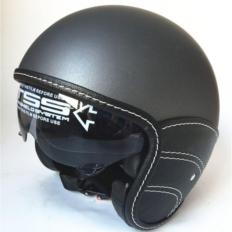 

Motorcycle Helmets Vintage Helmet For Men & Women Classic Retro Cruiser Motorbike Racing Open Face Lightweight DOT Certified, Color 5