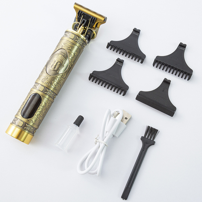 

OHS Vintage T9 0MM Hair Clippers Cutting Machine Trimmer Cordless Hair Finishing Beard Clipper for Men T-Outliner Electric Shaver Razors 26