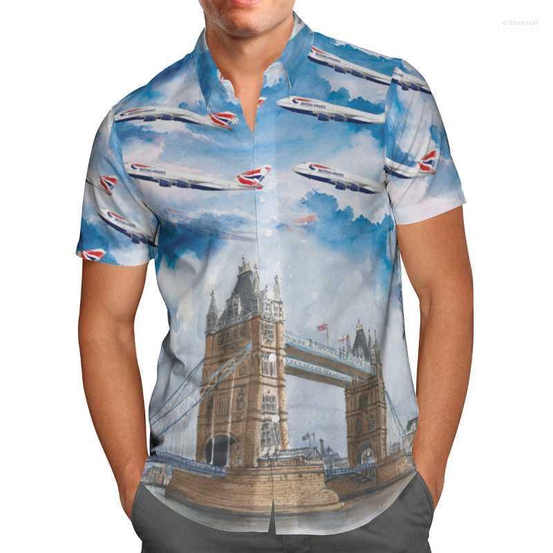 

Men' Casual Shirts 2022 3D Printing Plane Hawaii Shirt Men Summer Colorful Short Sleeved Oversize Camisa Social 5XL S131 Eldd22, 08