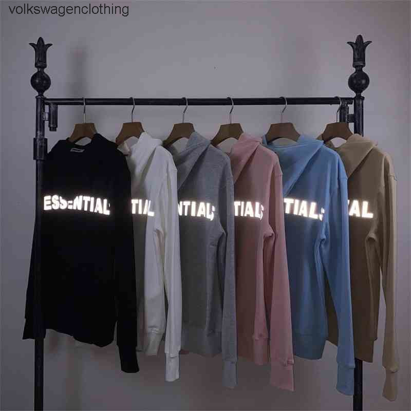 Sweats ¢ capuche Sweats Sweats et Fashion Selure of God Fog Double Line Essentials Lettre de r←flexion Pull pour femmes pour hommes