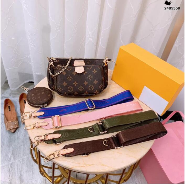 

GGs Louiseity Viutonity LVs YSLs 3Pcs Bags Favorite Multi Accessories Women Crossbody Purse Messenger Bags Handbags Flowers Designers Lady Leather Women's Bag, 11