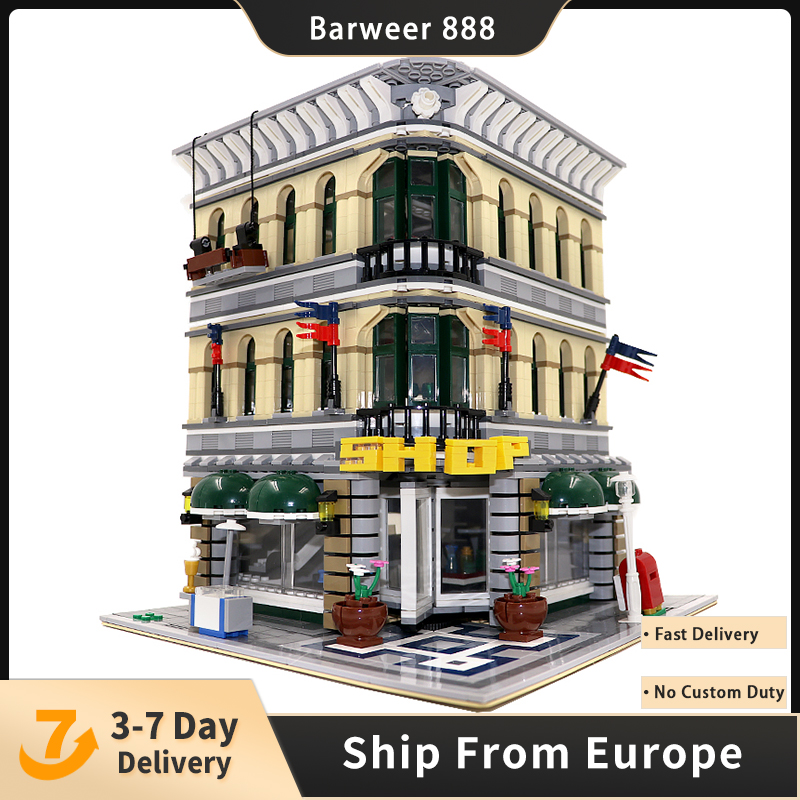 

10211 Creator Block Grand Emporium 15005 2232Pcs Street View Model Building Blocks Bricks Education Toys Christmas gifts