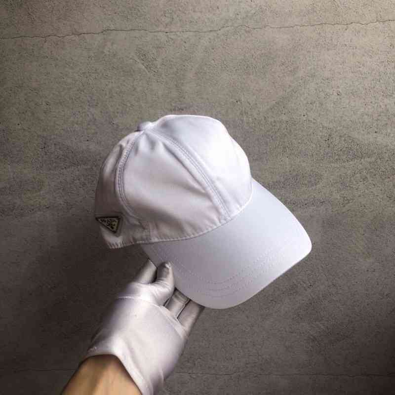 Designer Hats Prads Triangular Logo Caps New p High Version Inverted Triangle Nylon Waterproof Men's and Women's Baseball Cap