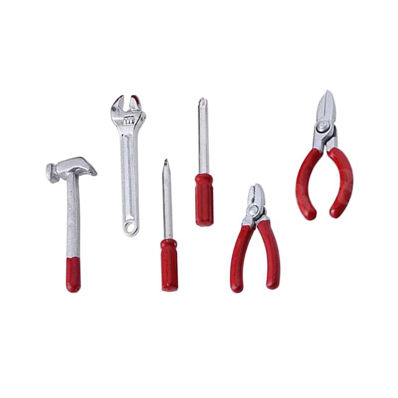 

Hand Tools 6Pcs Decorative Miniature Stuffs Adorable Toys Wear-resistant ToolsHand