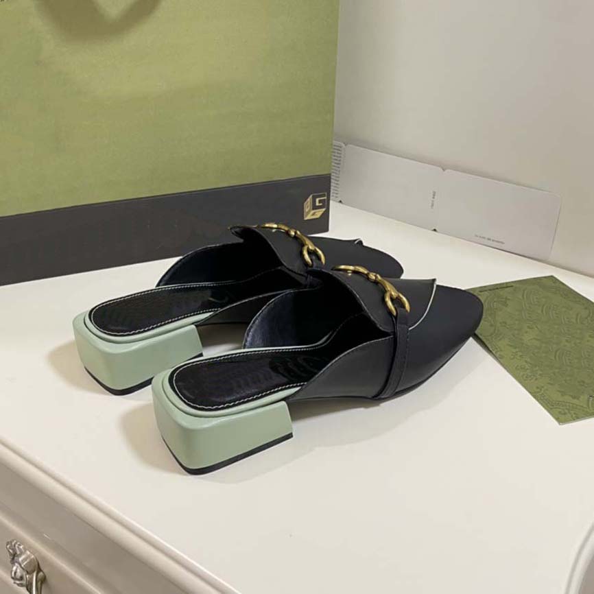 

Luxury Brand Sandals Designer Slippers Slides Floral Brocade Genuine Leather Flip Flops Women Shoes Sandal 25, #5