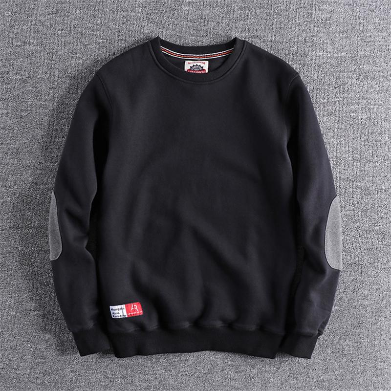 

Men' Hoodies & Sweatshirts Winter Men Thicken Personality Patchwork Trendy Sport Student Campus Casual Daily O-Neck Comfortable PulloversMe, Wine red fleece