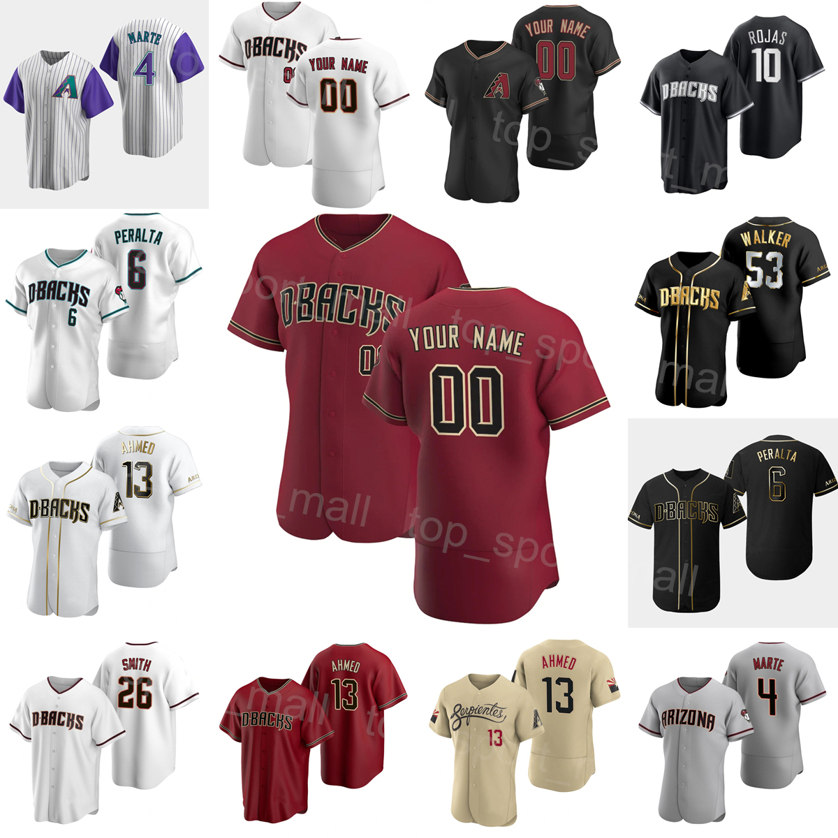 

Space City Connect Baseball 26 Pavin Smith Jersey 6 David Peralta 10 Josh Rojas 13 Nick Ahmed 53 Christian Walker 4 Ketel Marte Flexbase Breathable Custom Name Number, Cool base