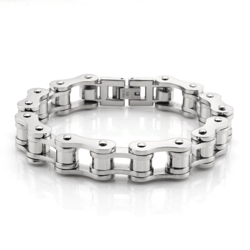 

Men's and Women's Punk Locomotive Steel Bracelet Personality Stainless Couple Bracelet