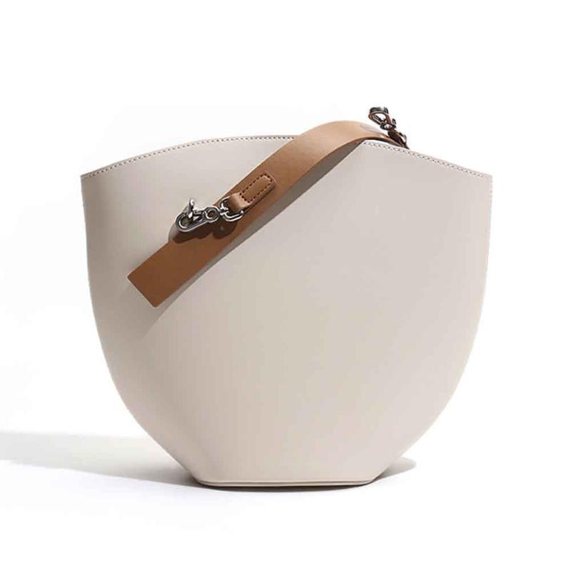 

Evening Bags Motingsome Fashionable Bucket Bag For Women Made Of Genuine Leather Luxury Designer Chic Elegant Female Purses 2022, Beige